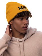 READ SOMETHING knit beanie