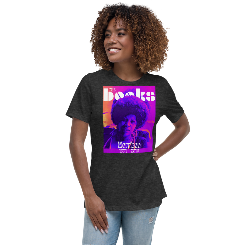 Women's T-Shirts [Out of Print] Toni Morrison / Song of Solomon Scoop Neck Tee (Purple) (Womens) Song of Solomon women's relaxed fit t-shirt — Out of Print