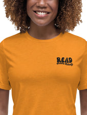READ SOMETHING Women's Relaxed T-Shirt