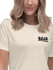 READ SOMETHING Women's Relaxed T-Shirt