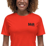 READ SOMETHING Women's Relaxed T-Shirt