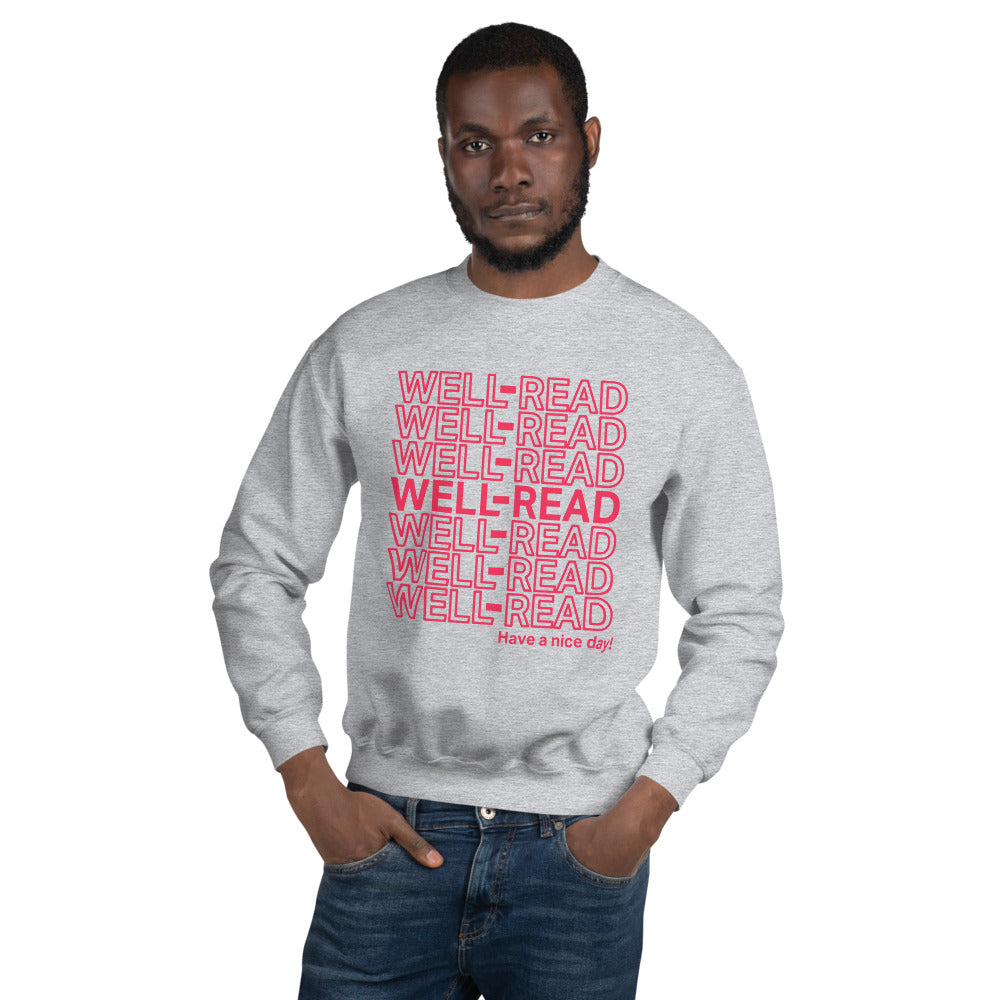 WELL-READ Sweatshirt (rose lettering)